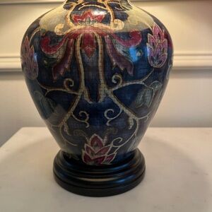 VINTAGE Fredrick Cooper CHINOISERIE PORCELAIN HAND PAINTED TABLE LAMP